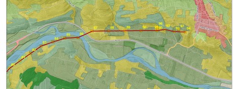 Línea aérea Xert-Pont de la Bota - Usos del suelo