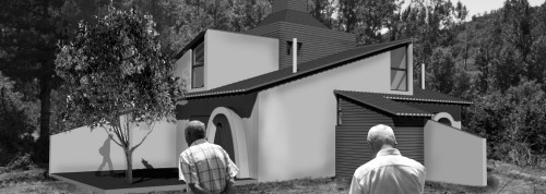 Fotomontaje unifamiliar en parcela